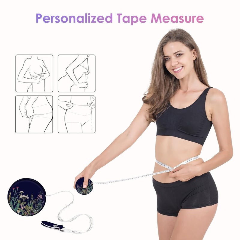 Gerkia Sewing Tape Measure，Colour Printed Small Retractable Soft Measuring Tape for Tailor Cloth Fabric Body Measurements. - Image 4